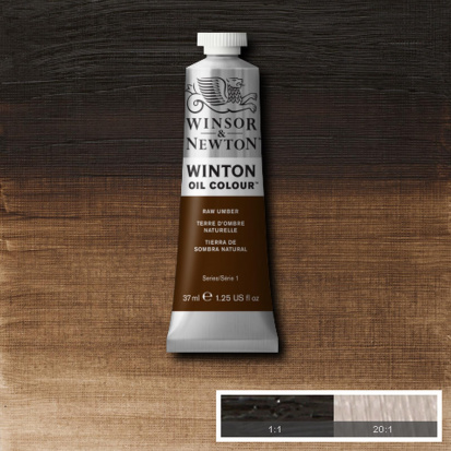 Масляная краска "Winton", натуральная умбра 37мл